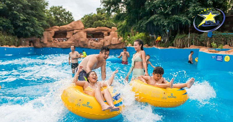 Phá đảo công viên nước Vinpearl Nha Trang | Saigon Star Travel be boi tao song