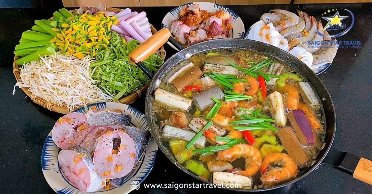 Món lẩu mắm đặc trưng tại Cần Thơ