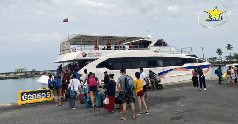 Tour Du Lịch Campuchia 4 Ngày 3 Đêm | Vivu Trong Dịp Hè 2024 | Saigon Star Travel Bến tàu đi đảo Kohrong Saloem