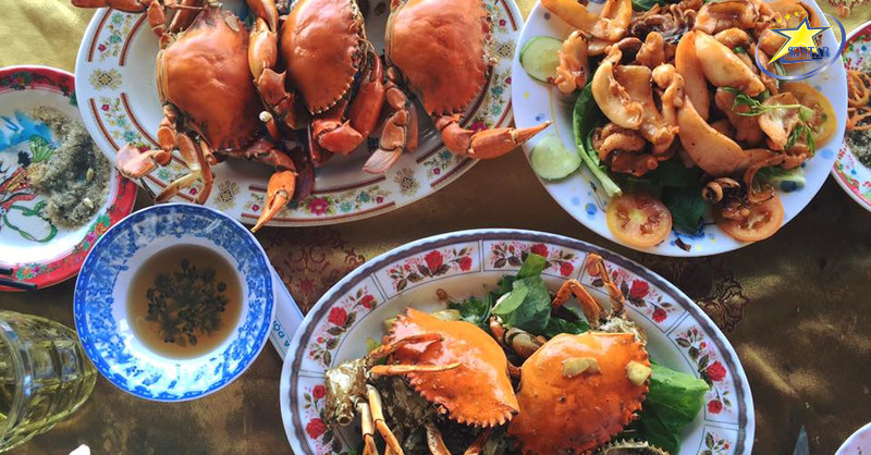 Khám phá nét đẹp thiên nhiên của biển Ba Động Trà Vinh | Saigon Star Travel Hải sản tươi ngon hấp dẫn