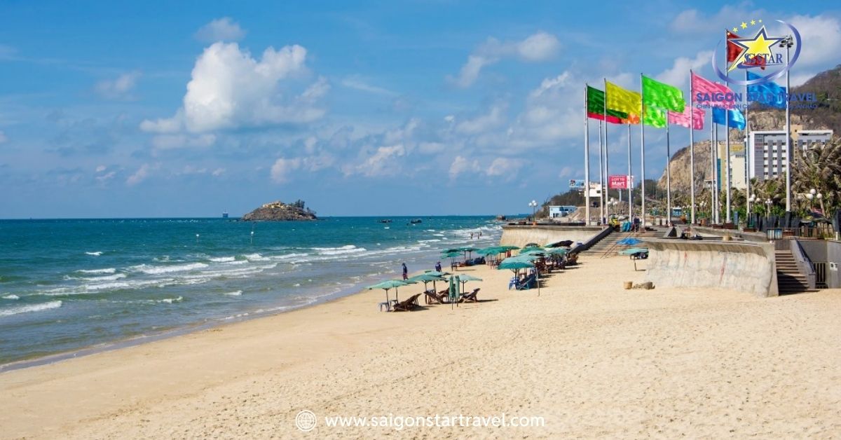 Bãi biển Vũng Tàu trong chương trình tour 2 ngày 1 đêm