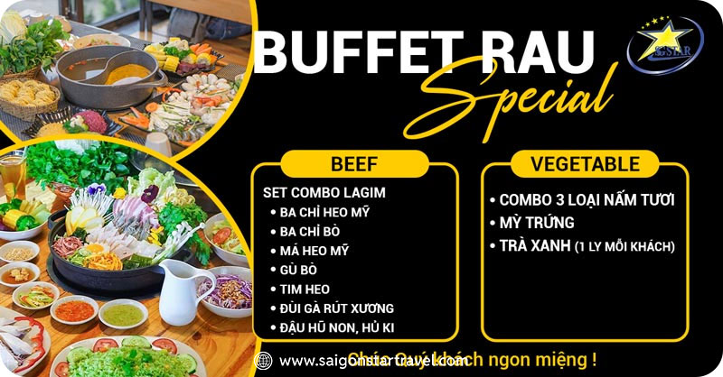 Thực đơn tham khảo Buffet Rau tại Đà Lạt | Tour Đà Lạt 2 ngày 2 đêm | Du lịch Đà Lạt 2025
