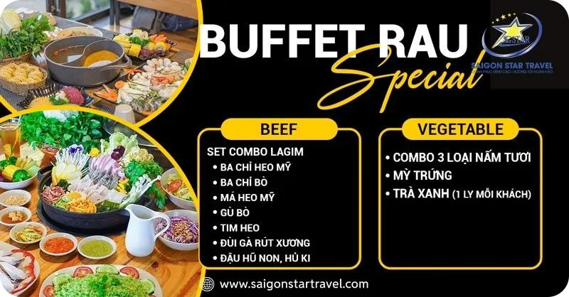 Menu tham khảo Buffet Rau Đà Lạt