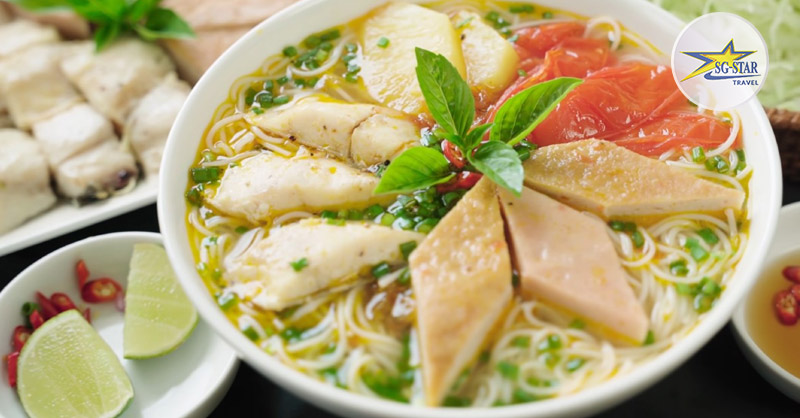 Bún chả cá thu - món ăn sáng được ưa chuộng nhất Nam Du 