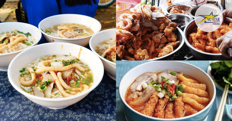Bún suông có hương vị đặc biệt, hình ảnh cọng suông lạ mắt