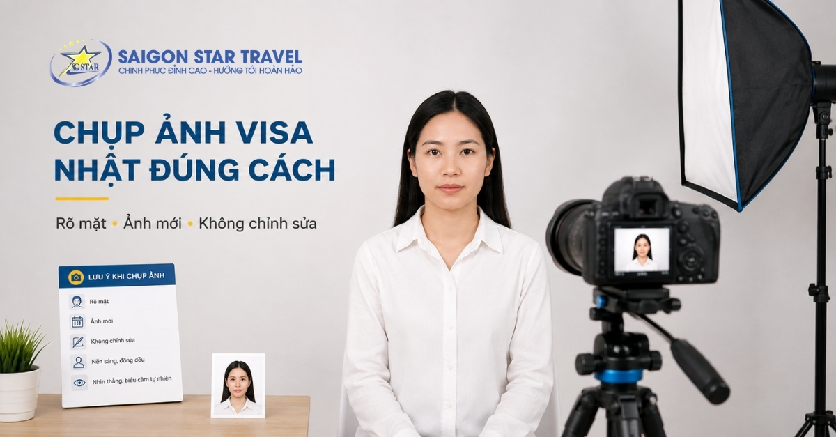 Cách chụp ảnh Visa Nhật Bản rõ mặt đúng kích thước