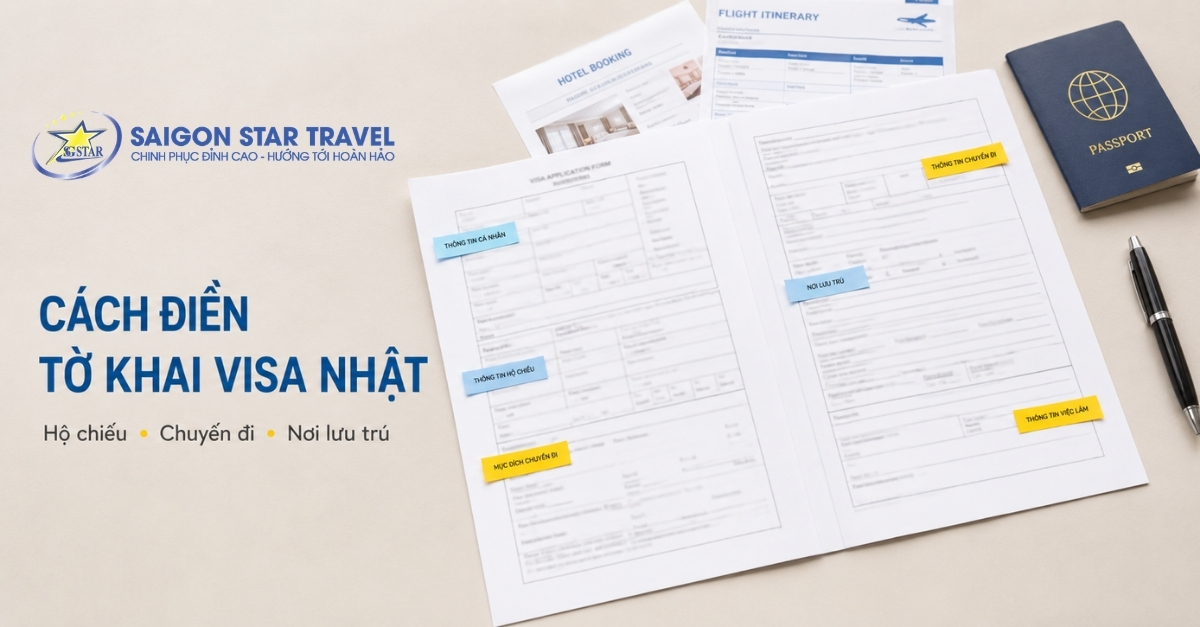 Cách điền mẫu đơn xin Visa Nhật Bản đúng thông tin