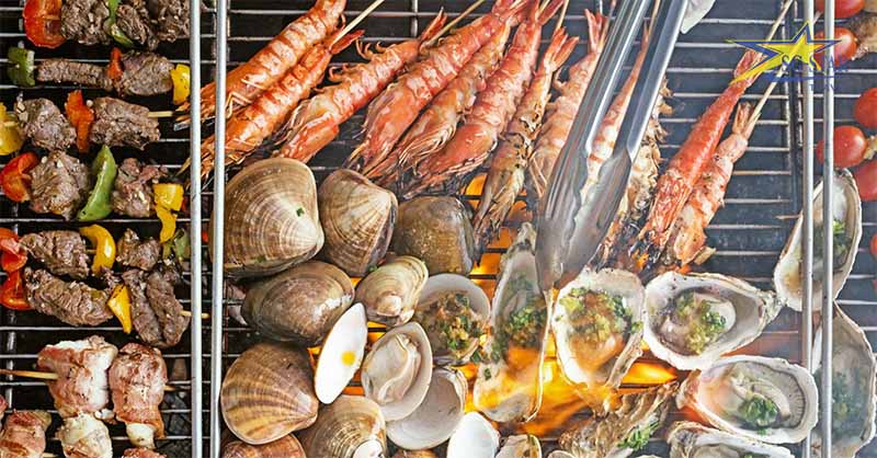 Cảnh Dương Beach Camp Huế - Khám phá bãi biển hoang sơ mới lạ | Saigon Star Travel Đồ nướng trên biển Huế