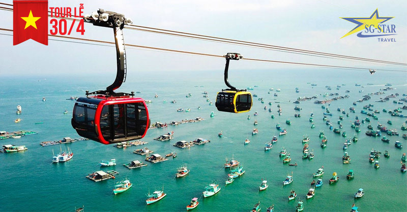 Tour Phú Quốc 3 Ngày 2 Đêm - Bao Vé Máy Bay Khứ Hồi Lễ 30/4 | Saigon Star Travel Tận mắt chiêm ngưỡng vẻ đẹp của cáp treo Hòn Thơm