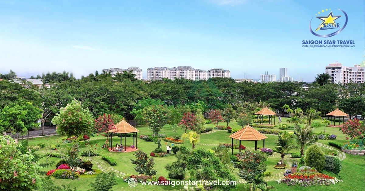 Đi dạo khu Công viên Nam Viên vào buổi sáng