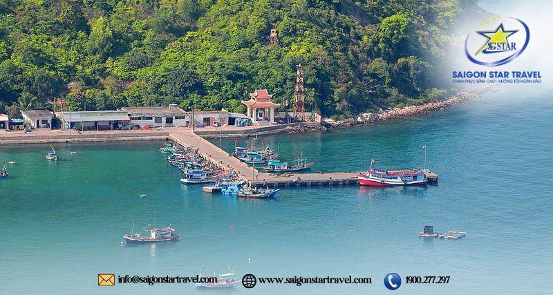 Cầu cảng tại Hòn Lớn