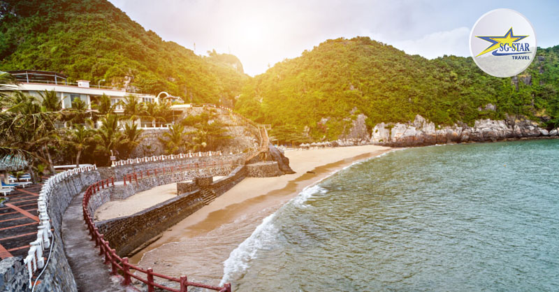 Cầu nối các bãi Cát Cò 1,2,3 và bãi tắm xanh ngát Cầu nối các bãi Cát Cò 1,2,3 và bãi tắm xanh ngát