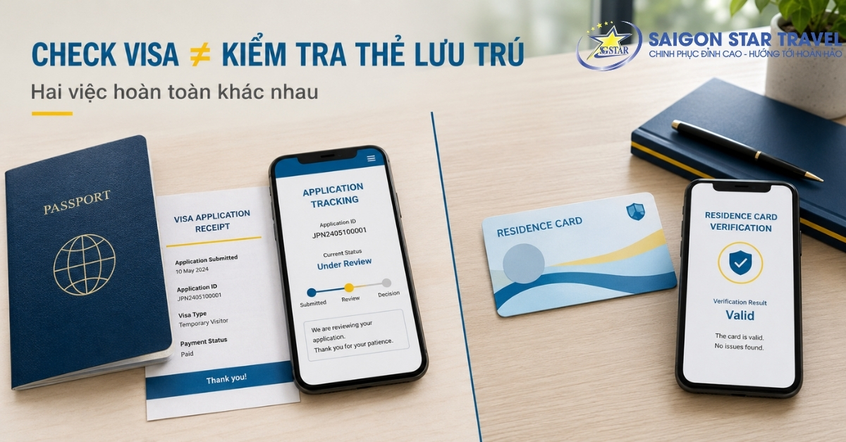Phân biệt kiểm tra kết quả Visa Nhật Bản và kiểm tra thẻ lưu trú