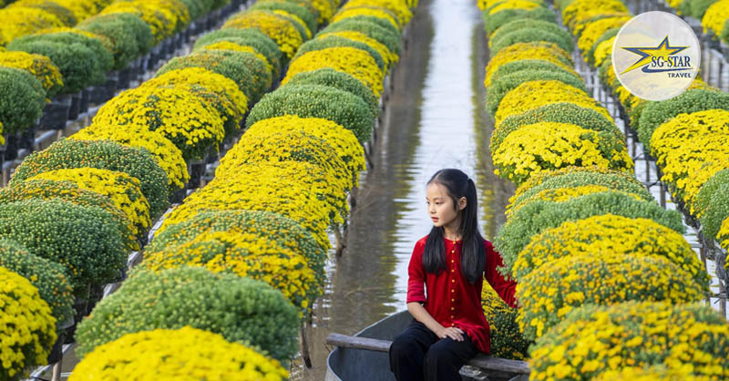 Du Lịch Tết Miền Tây – Hành Trình Khám Phá Vùng Sông Nước | Saigon Star Travel cheo ghe thuong hoa va ghi lai nhung khung anh tuyet dep tai tet mien tay