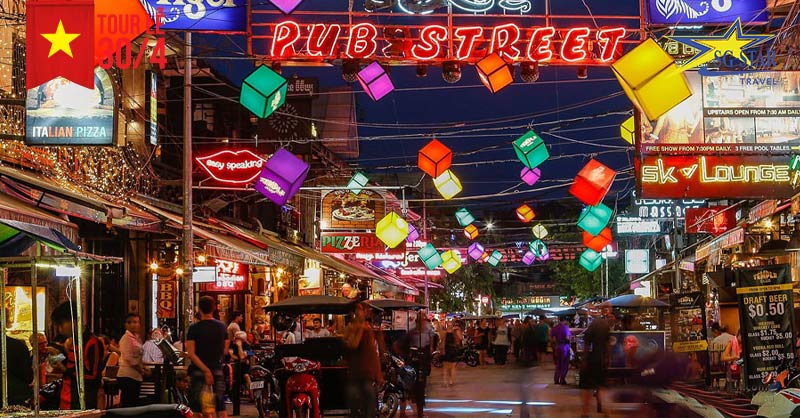 Tour Campuchia 4 Ngày 3 Đêm Lễ 30/4 - Khám Phá Siem Reap | Saigon Star Travel Chợ đêm Siem Reap - Du lịch Campuchia 2023