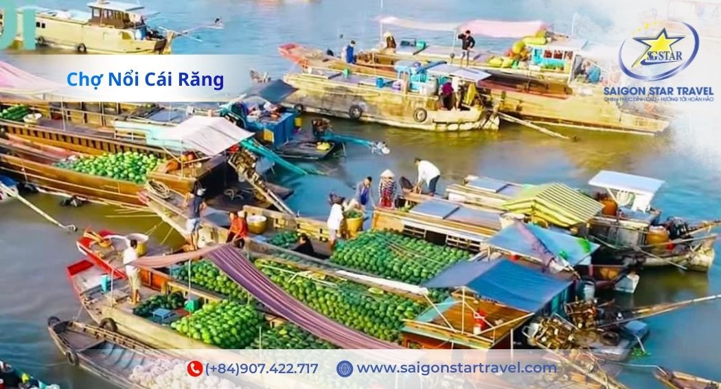 Chợ nổi Cái Răng – nơi cảm nhận rõ nhịp sống sông nước miền Tây