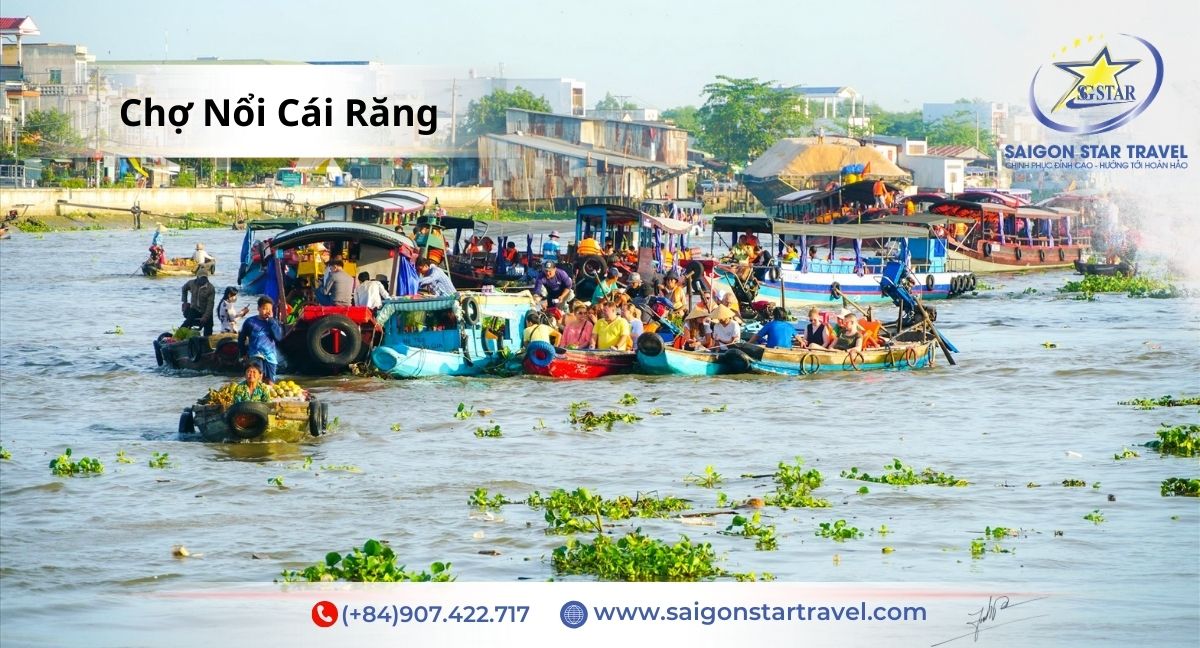 Chợ nổi Cái Răng - Tour Miền Tây 2 ngày