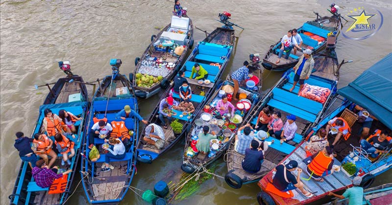Tour du lịch miền tây 2 ngày 1 đêm dịp 2/9 trải nghiệm mua sắm và ăn uống ở chợ nổi Cái Răng
