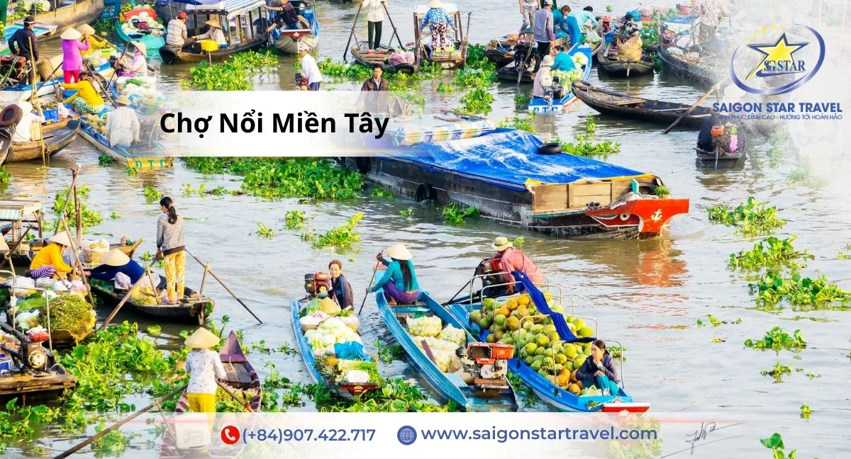 Chợ nổi miền Tây - Tour Miền Tây 3 ngày