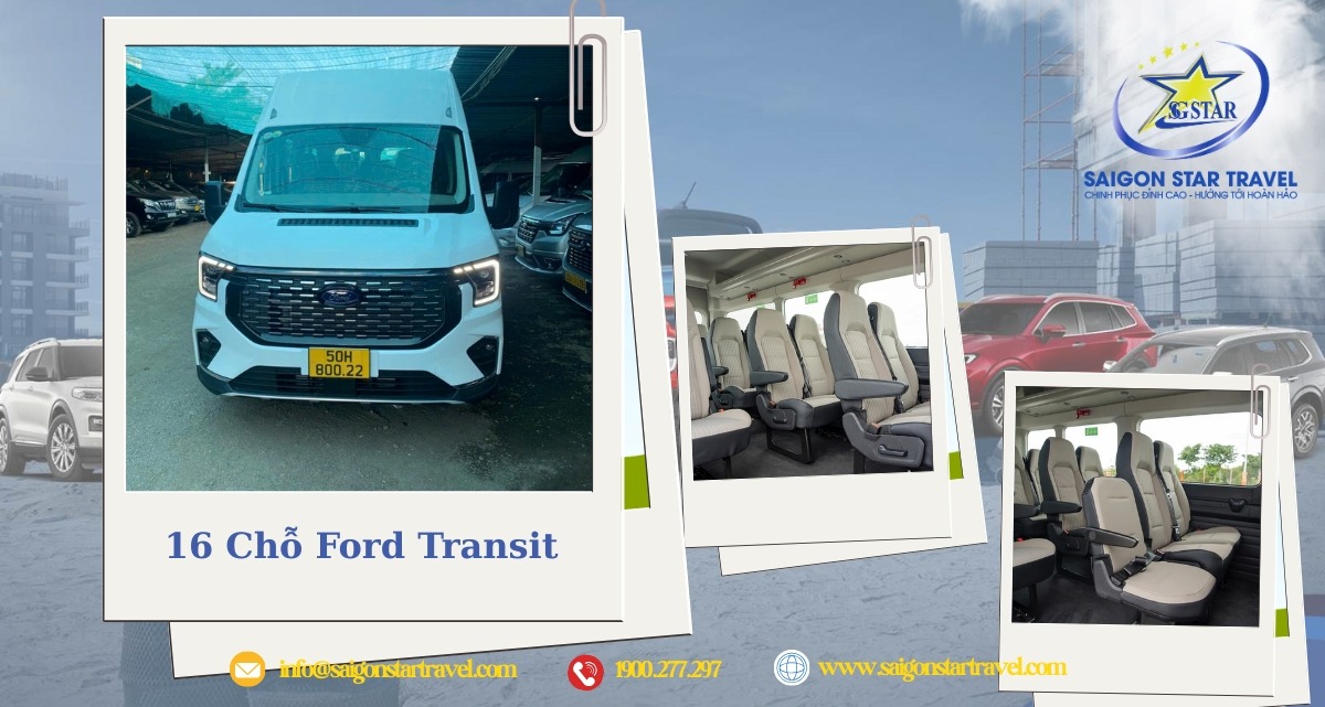 Cho thuê xe 16 chỗ tại TpHCM | Ford Transit