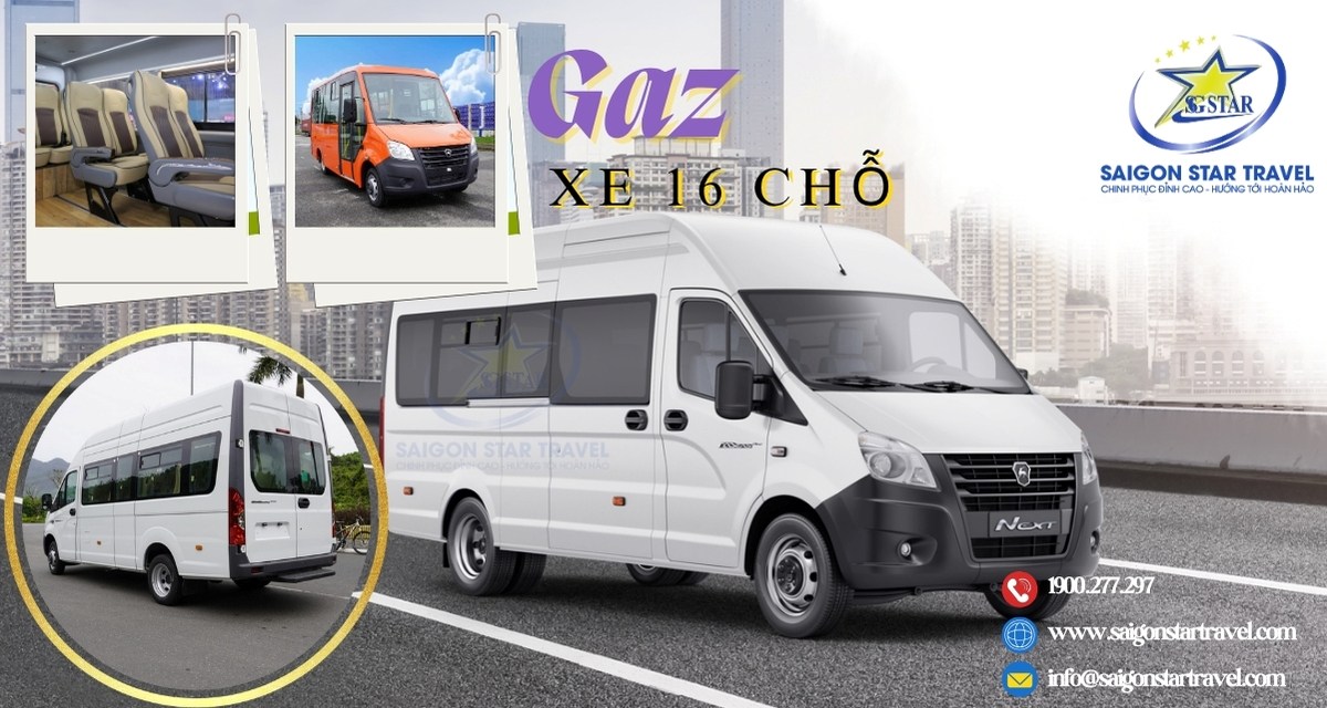 Thuê xe 16 chỗ tại TpHCM | Xe Gaz
