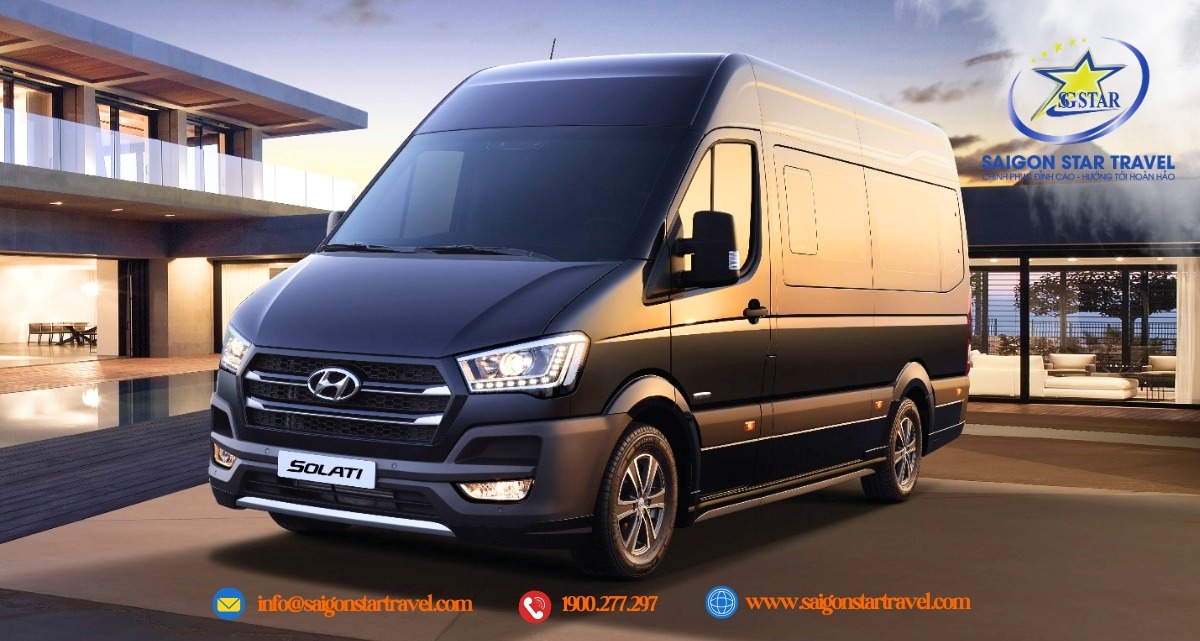 Cho thuê xe 16 chỗ Solati tại TpHCM