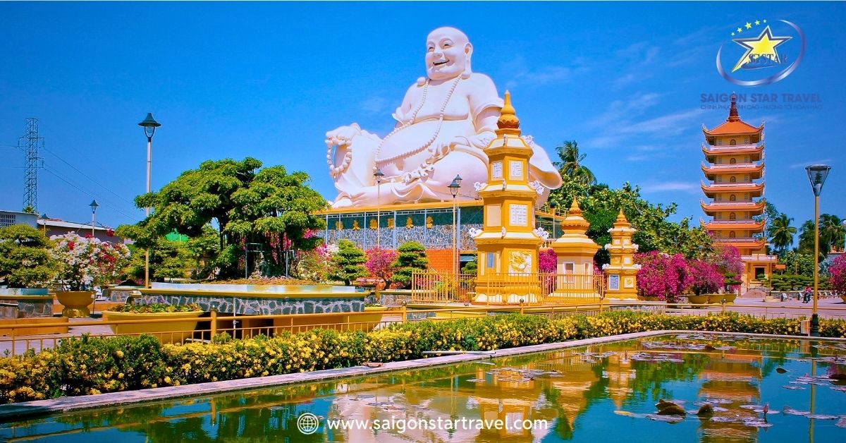 Chùa Liên Hoa Tiền Giang gợi ý lịch trình kết hợp ghé thăm Chùa Vĩnh Tràng