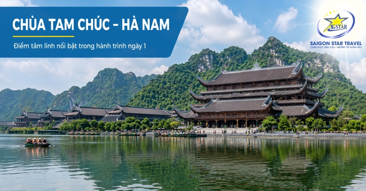 Chùa Tam Chúc Hà Nam trong tour miền Bắc 5 ngày 4 đêm