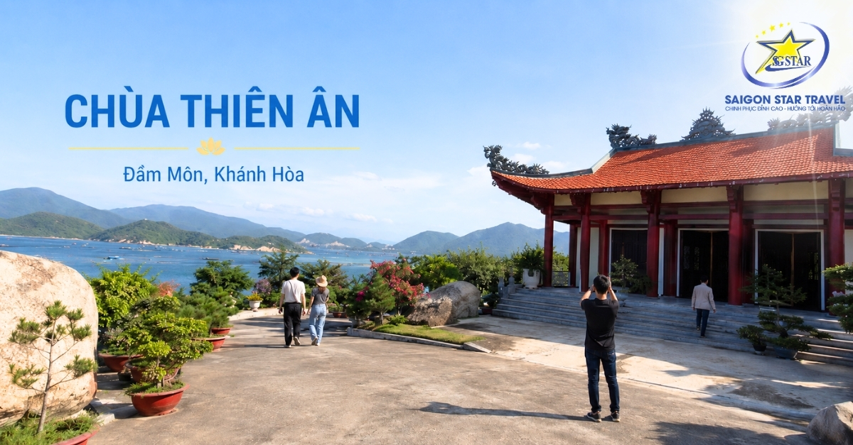 Chùa Thiên Ân Đầm Môn trong tour Sơn Đừng