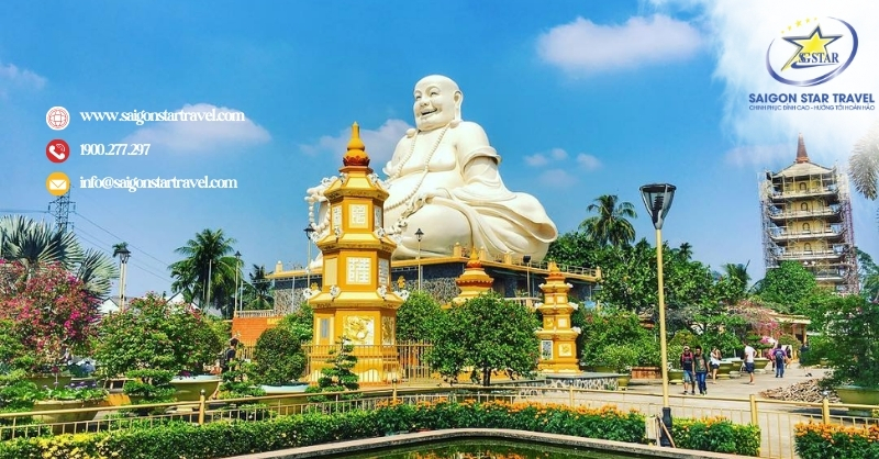 Chùa Vĩnh Tràng - Tour Cần Thơ Châu Đốc 3 ngày 2 đêm
