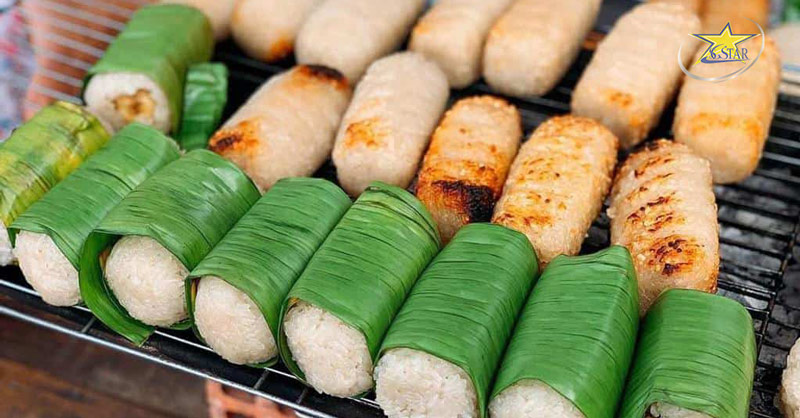 Chuối nếp nướng thơm ngon khi dùng cùng nước cốt dừa
