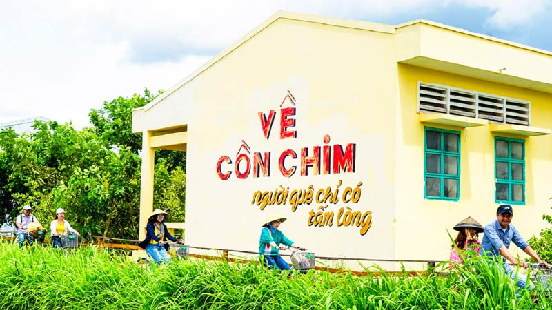 Đạp xe tham quan Cồn Chim | Tour Trà Vinh Cần Thơ Lễ 30/4