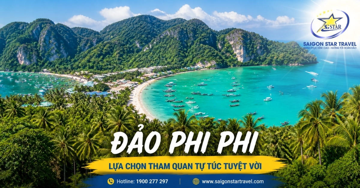 Đảo Phi Phi trong tour Phuket Đảo Phi Phi 4 ngày 3 đêm từ TpHCM