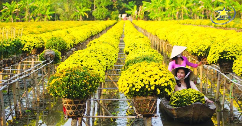 Top 10+ Địa Điểm Du Lịch Tết Trong Nước - Tết Nguyên Đán 2025 Hấp Dẫn Nhất | Saigon Star Travel Du lịch Tết trong nước ghé thăm làng hoa Đồng Tháp rực rỡ sắc hoa