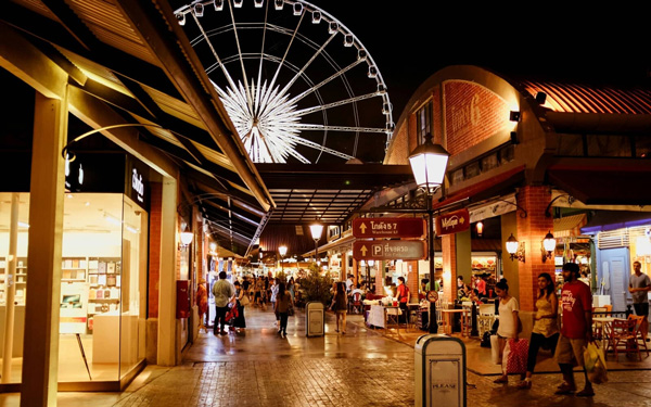 Điểm danh những “thiên đường” mua sắm tại Thái Lan | Saigon Star Travel Vừa mua sắm lại vừa có thể vui chơi tại chợ đêm Asiatique