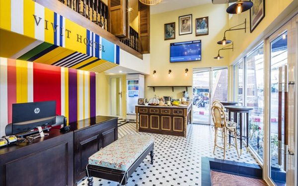 Điểm danh tất tần tật những khách sạn Thái Lan giá rẻ | Saigon Star Travel Tiền sảnh Vivit Hostel
