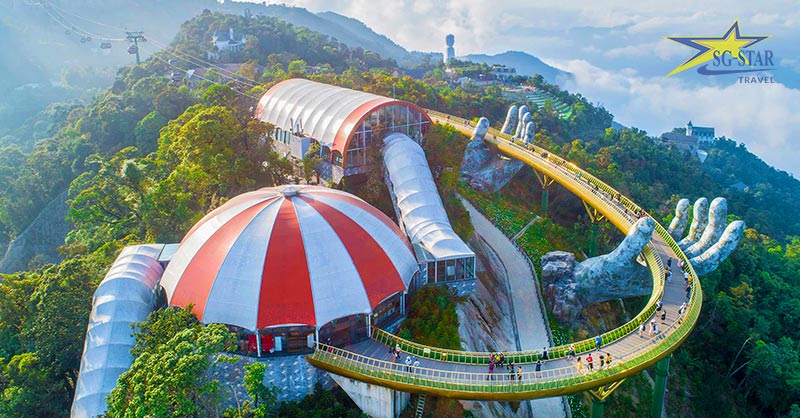 Đôi nét giới thiệu về Cầu Vàng Đà Nẵng Bà Nà Hill | Saigon Star Travel Thiết kế độc đáo của Cầu Vàng