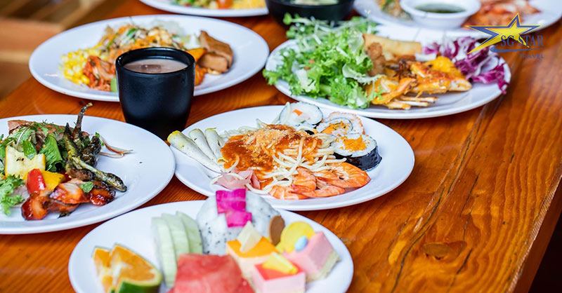 Thưởng thức buffet nhiều lựa chọn ở Bà Nà
