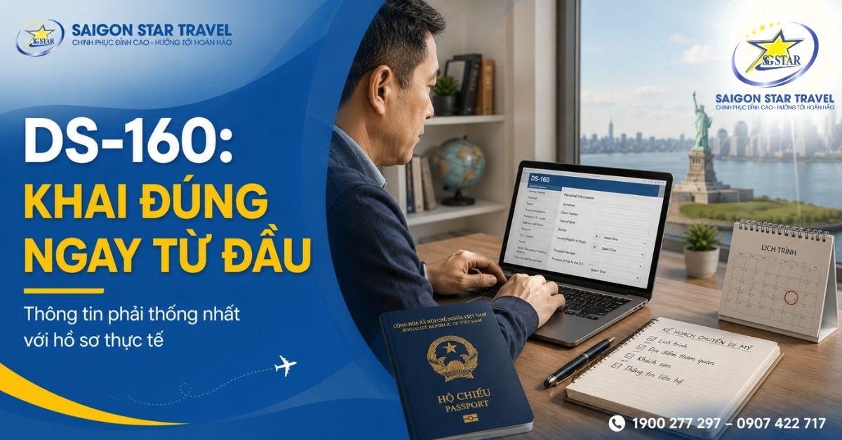 DS 160 visa Mỹ hướng dẫn khách đi du lịch