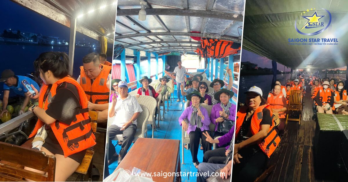 Đoàn du khách của Saigon Star Travel ở Cần Thơ