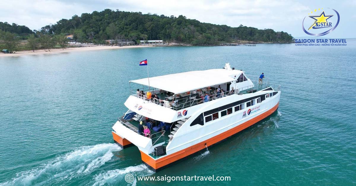 Trải nghiệm tàu cao tốc ra đảo Koh Rong Saloem - Tour Tết Dương Lịch Campuchia 3 Ngày 2 Đêm
