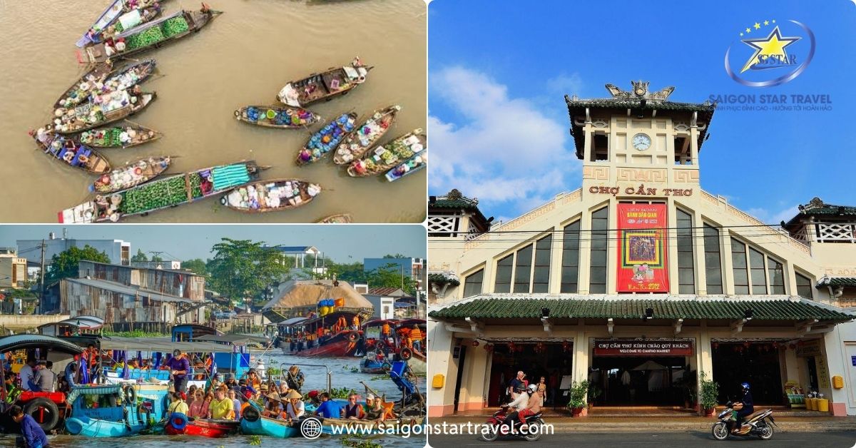 Chợ nổi Cái Răng và chợ cổ Cần Thơ