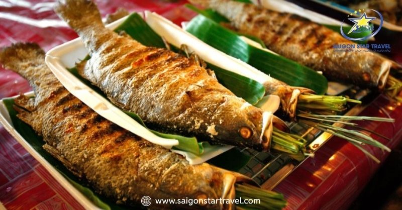 Kinh Nghiệm Đi Khu Du Lịch Thác DamBri Mới Nhất 2025 | Saigon Star Travel Cá suối nướng tại thác Dambri