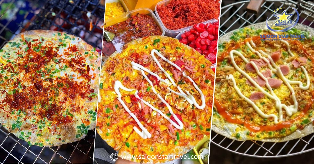 Bộ sưu tập bánh tráng nướng Đà Lạt giòn rụm nhiều loại topping
