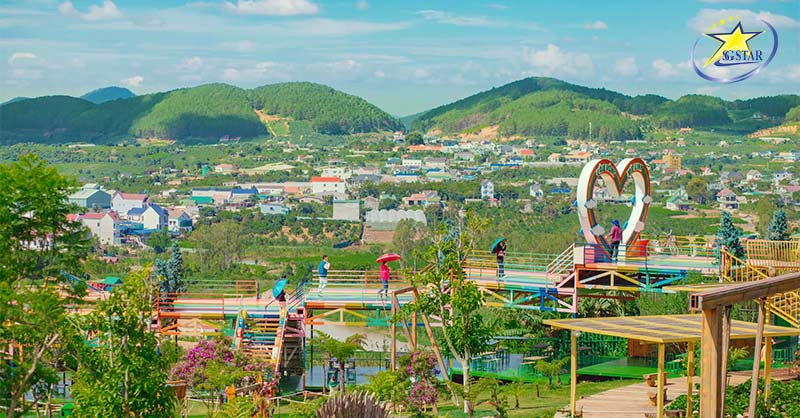 du lich da lat cafe me linh con duong cau vong