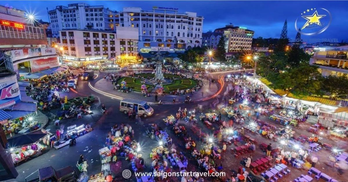 Chợ đêm Đà Lạt – thiên đường ẩm thực và mua sắm giữa lòng thành phố