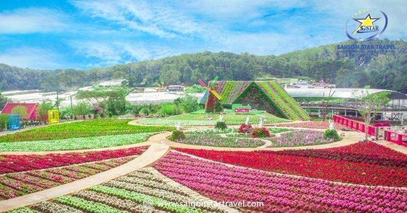 Bật Mí Fresh Garden Đà Lạt – Nơi Gắn Kết Mọi Tổ Ấm Gia Đình | Saigon Star Travel Cối Xay Gió Và Ngôi Nhà Hoa mang phong cách đồng quê châu Âu
