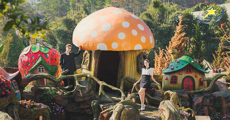 Vé Fairytale Land - Làng Cổ Tích | Saigon Star Travel du lich da lat fairytale land vuon nam