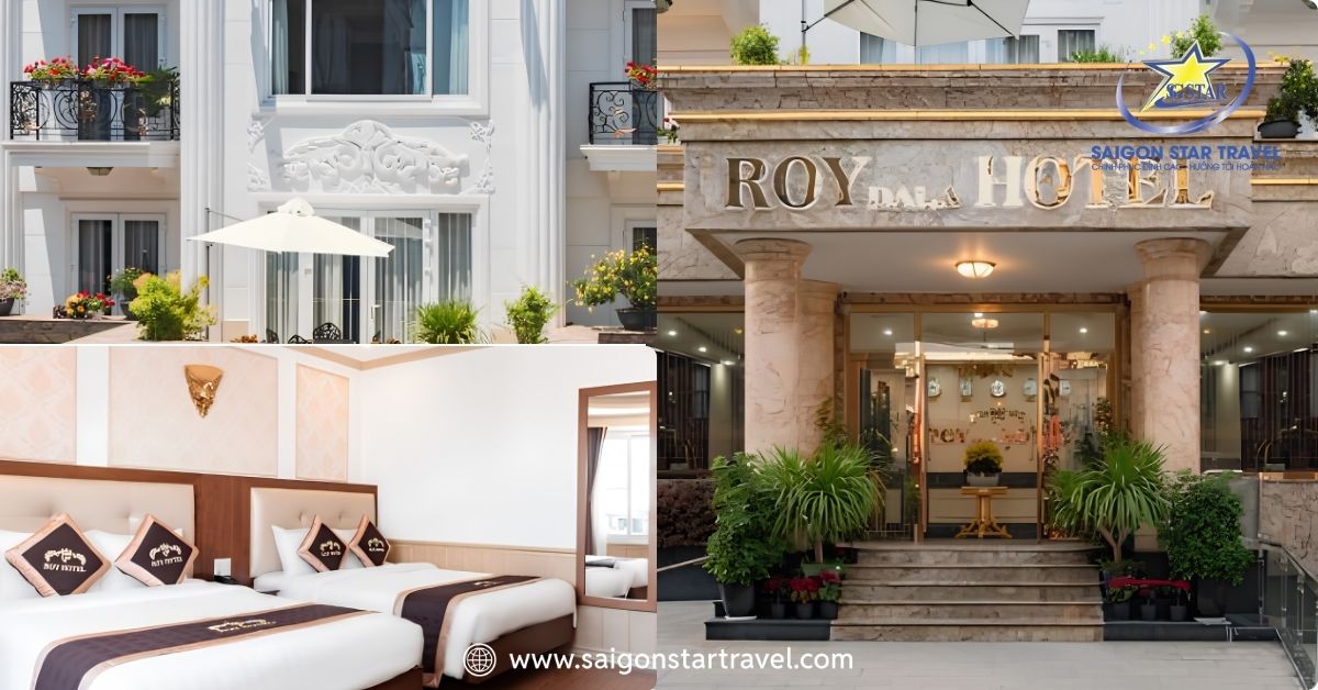 Nét kiến trúc châu Âu cổ điển và không gian ấm cúng mang phong vị hoàng gia tại Roy Dala Hotel.