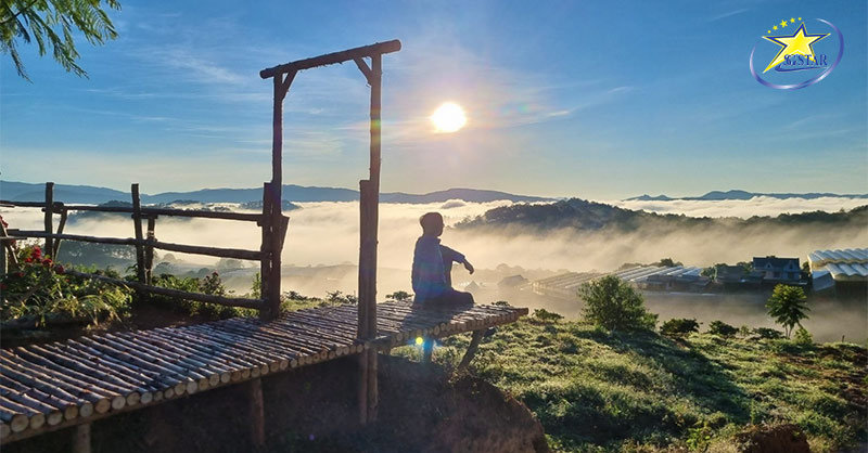 Top 10+ Địa Điểm Săn Mây Đà Lạt View Cực Đẹp | Saigon Star Travel Khung cảnh săn mây tại Đồi Mây Đà Lạt